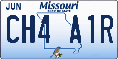 MO license plate CH4A1R