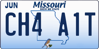 MO license plate CH4A1T