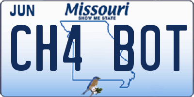 MO license plate CH4B0T