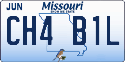 MO license plate CH4B1L