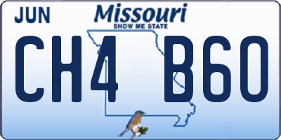 MO license plate CH4B6O