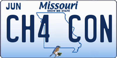 MO license plate CH4C0N