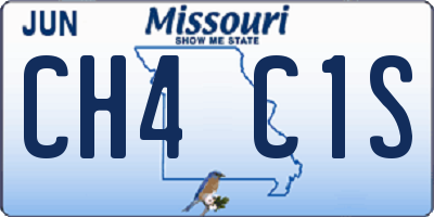 MO license plate CH4C1S