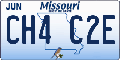 MO license plate CH4C2E