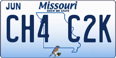 MO license plate CH4C2K