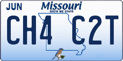 MO license plate CH4C2T