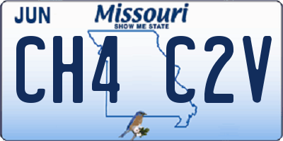 MO license plate CH4C2V