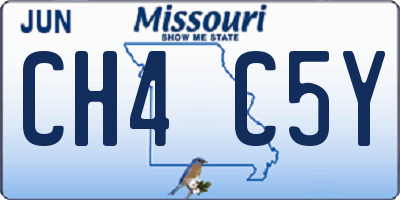 MO license plate CH4C5Y