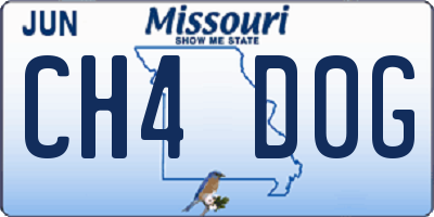 MO license plate CH4D0G