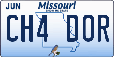 MO license plate CH4D0R