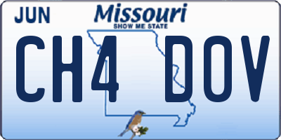 MO license plate CH4D0V