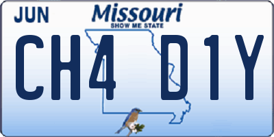 MO license plate CH4D1Y