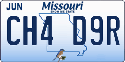 MO license plate CH4D9R