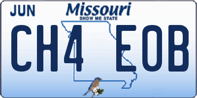 MO license plate CH4E0B