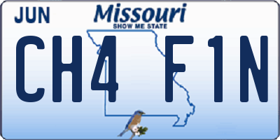 MO license plate CH4F1N