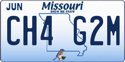 MO license plate CH4G2M