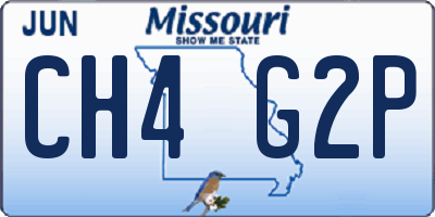 MO license plate CH4G2P