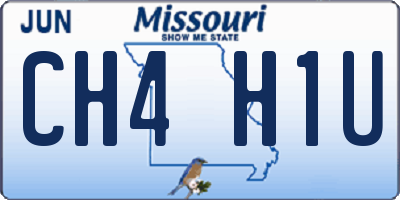 MO license plate CH4H1U