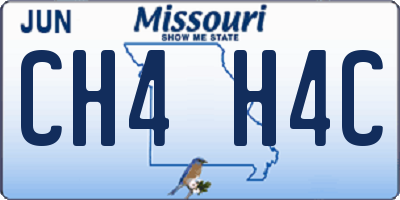 MO license plate CH4H4C