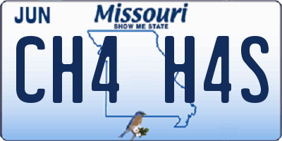 MO license plate CH4H4S
