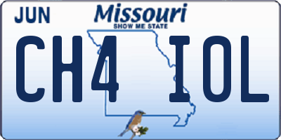 MO license plate CH4I0L
