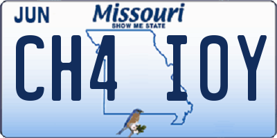 MO license plate CH4I0Y