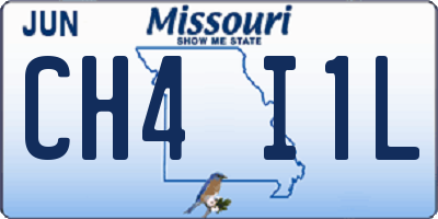 MO license plate CH4I1L