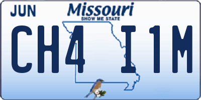 MO license plate CH4I1M