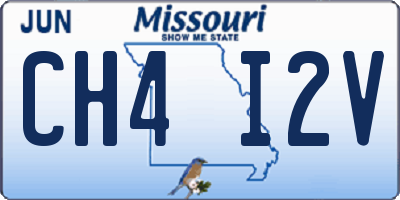 MO license plate CH4I2V