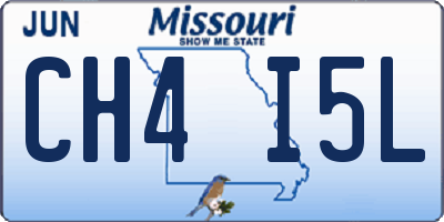 MO license plate CH4I5L