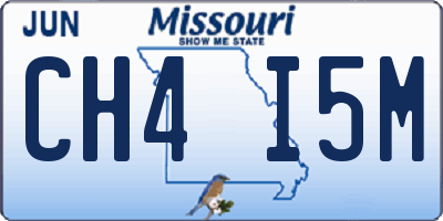MO license plate CH4I5M
