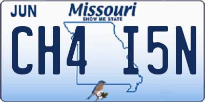 MO license plate CH4I5N