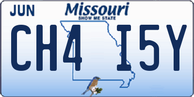 MO license plate CH4I5Y