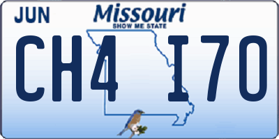 MO license plate CH4I7O