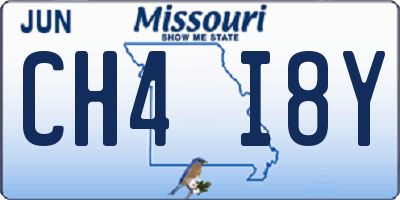 MO license plate CH4I8Y