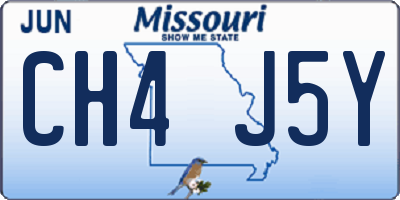 MO license plate CH4J5Y