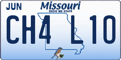 MO license plate CH4L1O