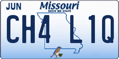 MO license plate CH4L1Q