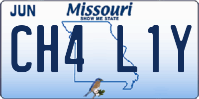 MO license plate CH4L1Y