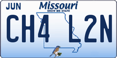 MO license plate CH4L2N