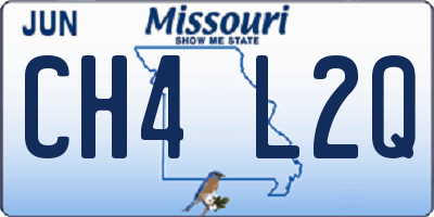 MO license plate CH4L2Q