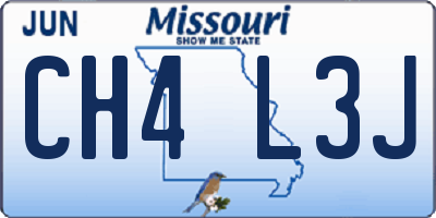 MO license plate CH4L3J