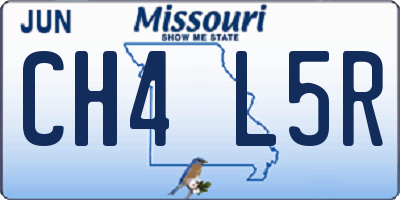 MO license plate CH4L5R