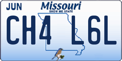 MO license plate CH4L6L