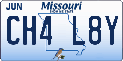 MO license plate CH4L8Y