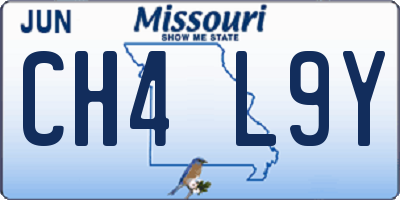 MO license plate CH4L9Y