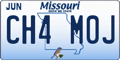MO license plate CH4M0J