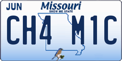 MO license plate CH4M1C