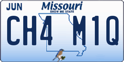 MO license plate CH4M1Q