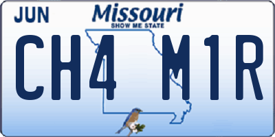 MO license plate CH4M1R